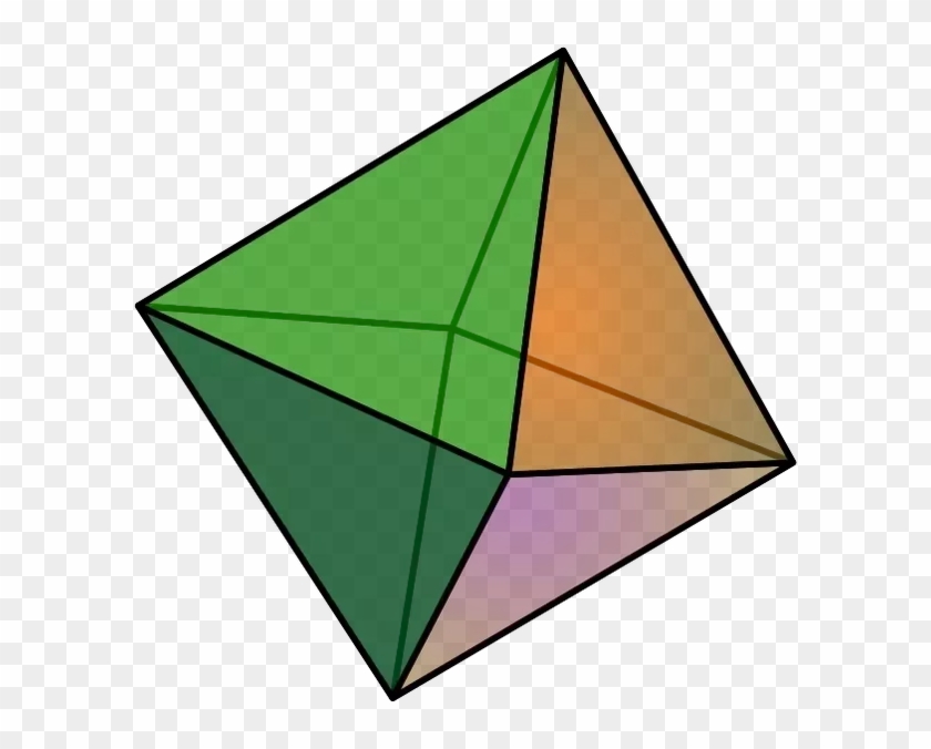 Pyramid Clipart Rectangle - Polyhedron With 6 Triangular Faces #1394858