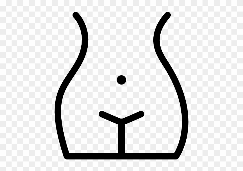 Outline, Human Body, People, Woman, Waist, Hips, Female, - Waist Icon Png #1394967