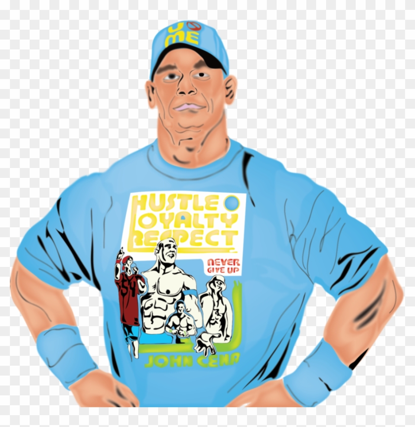 John Cena By Qasimali01 - John Cena Cartoon Png #1395296