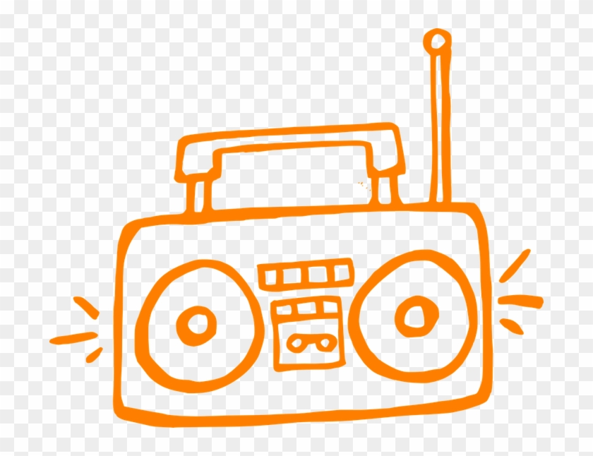 Black Bears Radio Broadcast - Boombox Clip Art #1395341