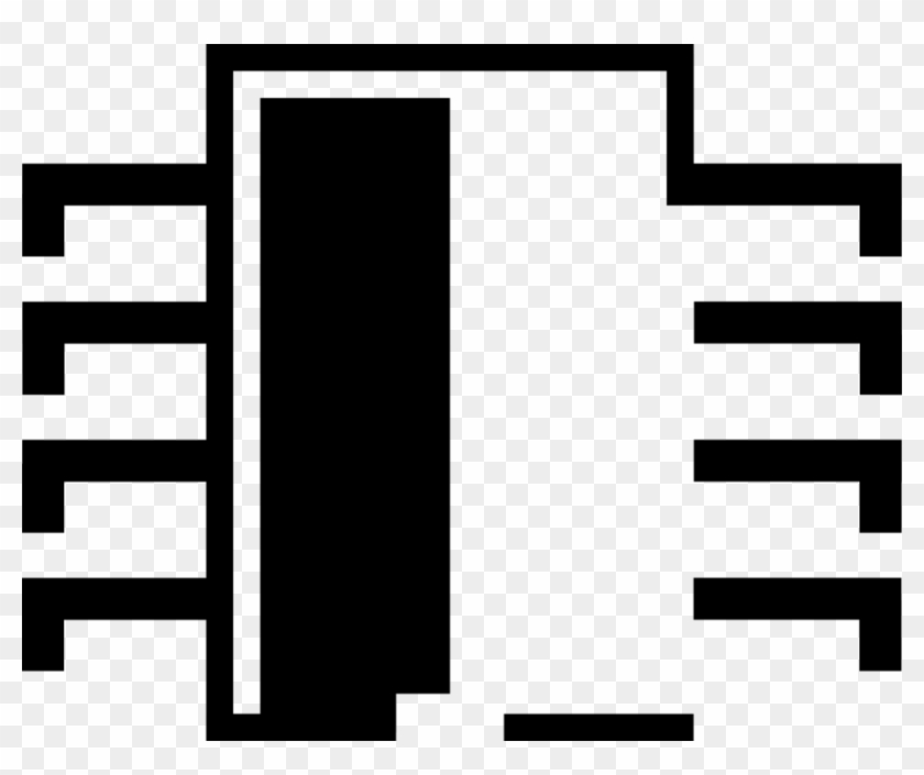 Computer Integrated Circuit Image Jpg Black And White - Integrated Circuit #1395462