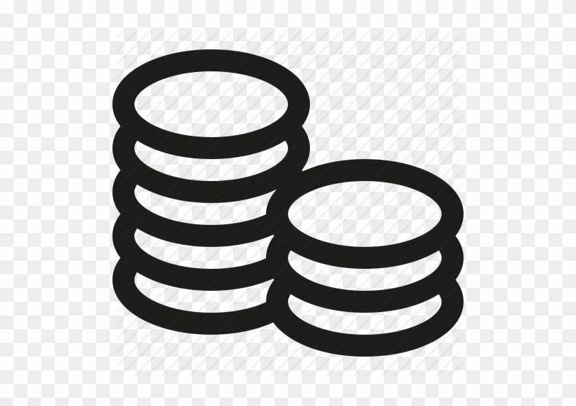 Money Icon Outline Clipart Coin Money Computer Icons - Stacked Coins Icon #1395481