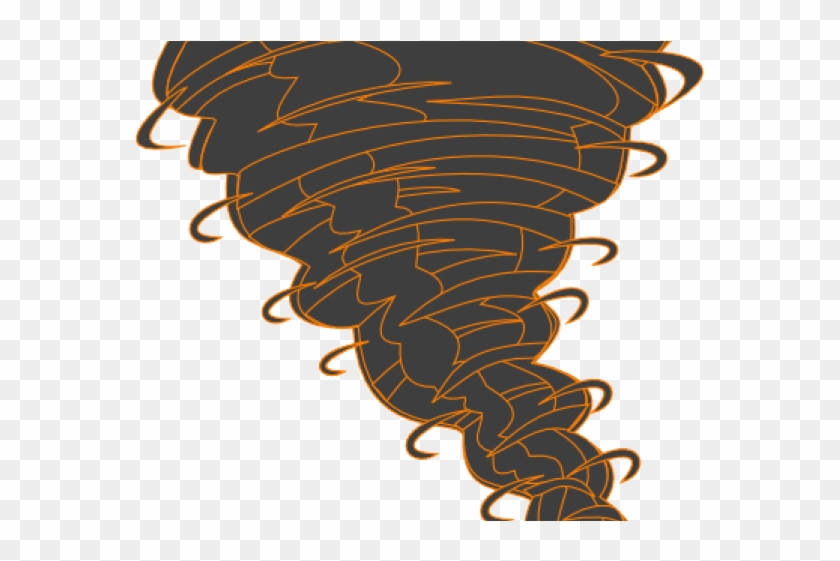 Tornado Clipart Brown - Red Tornado Png #1395483