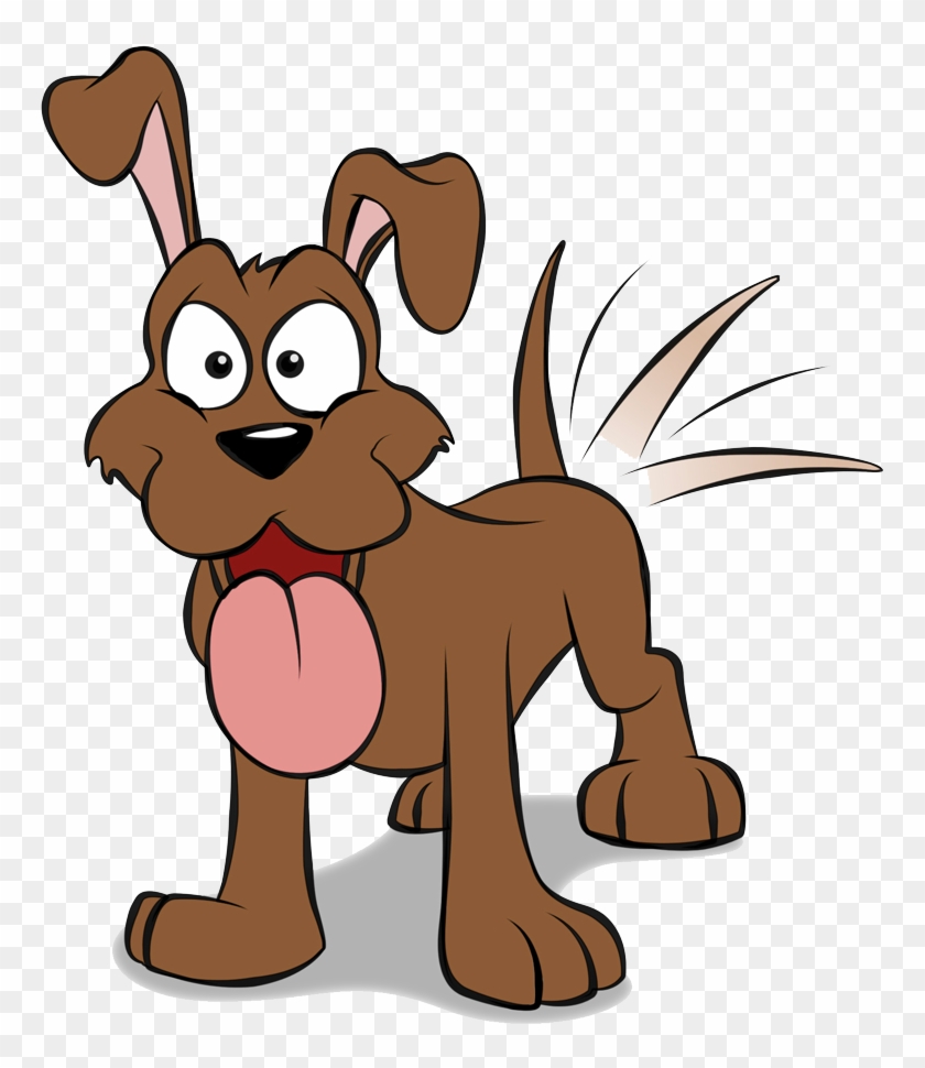 Dog Wagging Tail - Dog Wagging Tail Cartoon - Free Transparent PNG Clipart  Images Download