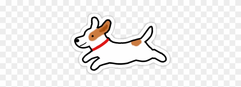 Jack Russell Terrier Die-cut Sticker - Cute Jack Russell Drawing #1395756