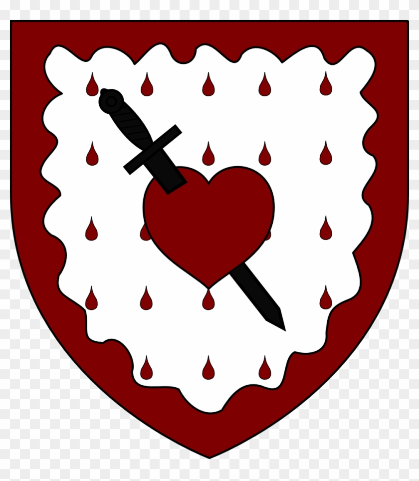 Dagger Clipart Broad - Coat Of Arms Heart #1395853
