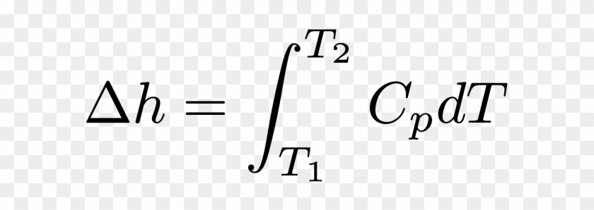 The Change In Enthalpy As A Gas Is Heated From T1 To - Enthalpy Equation Integral #1395867