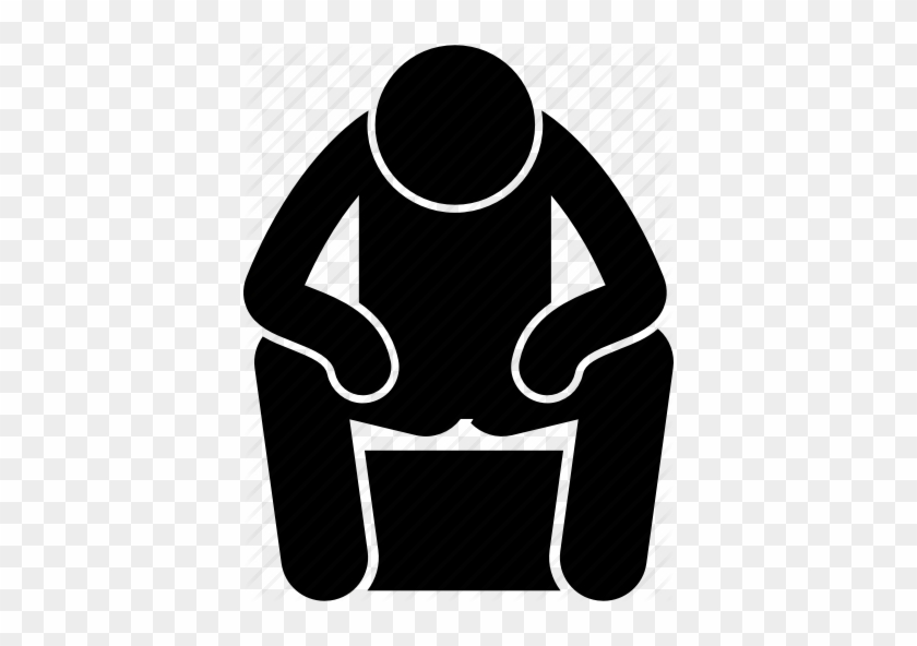 Sitting On Chair Poses And Postures By - Sit Down Icon Png #1395875