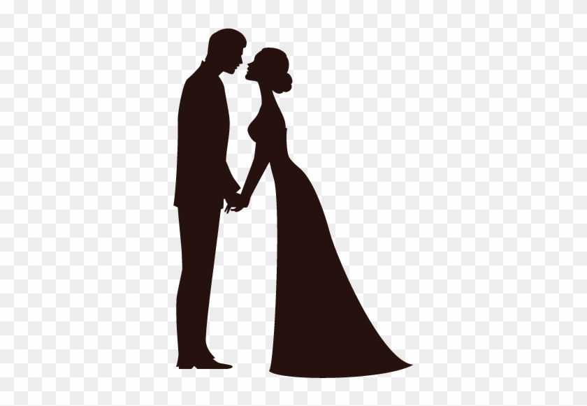 Imagem Relacionada Couple Silhouette, Wedding Silhouette, - Wedding Bride And Groom Silhouette #1395887