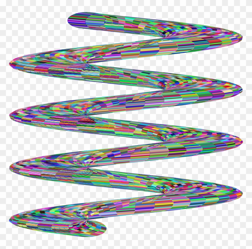 Line Art Shape Spiral Monochrome Dharma - Skateboard Deck #1396062