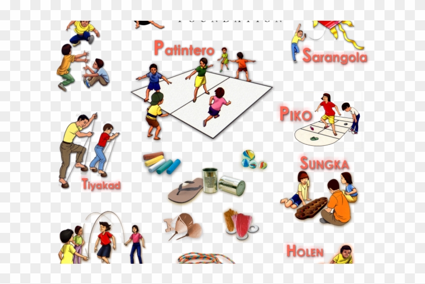 Cultural Clipart Lipunan - Name Of Outdoor Games #1396322