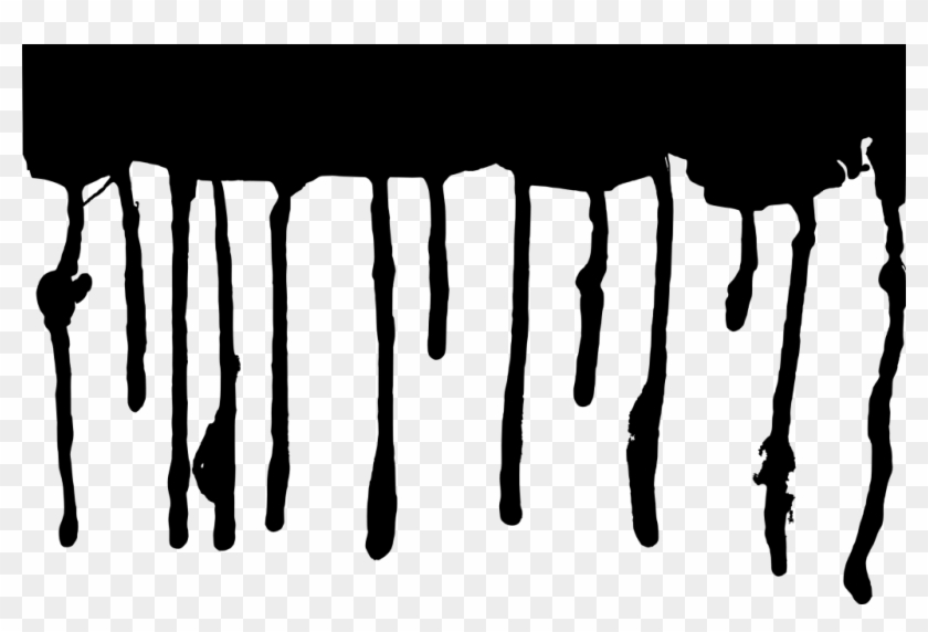 Dripping Paint Png Clip Art Transparent Stock - Black Paint Dripping Png #1396570
