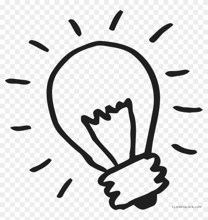 Light Outline Clipart Clipartblack - Light Bulb Clipart Png #1396630