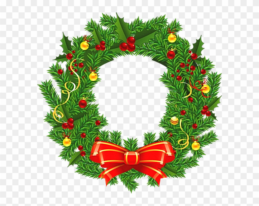 Transparent Christmas Wreath Clipart #1396682