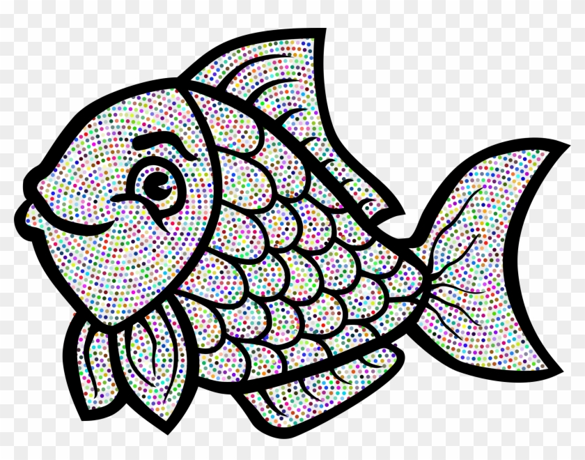 Clipart Fish Line Art Enhanced No Bg - Clipart Fish Line Art Enhanced No Bg #1396685