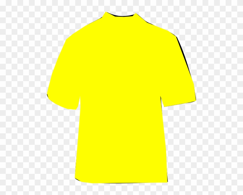 Cross Country Clip Art - Plain Yellow T Shirt Back #1396705