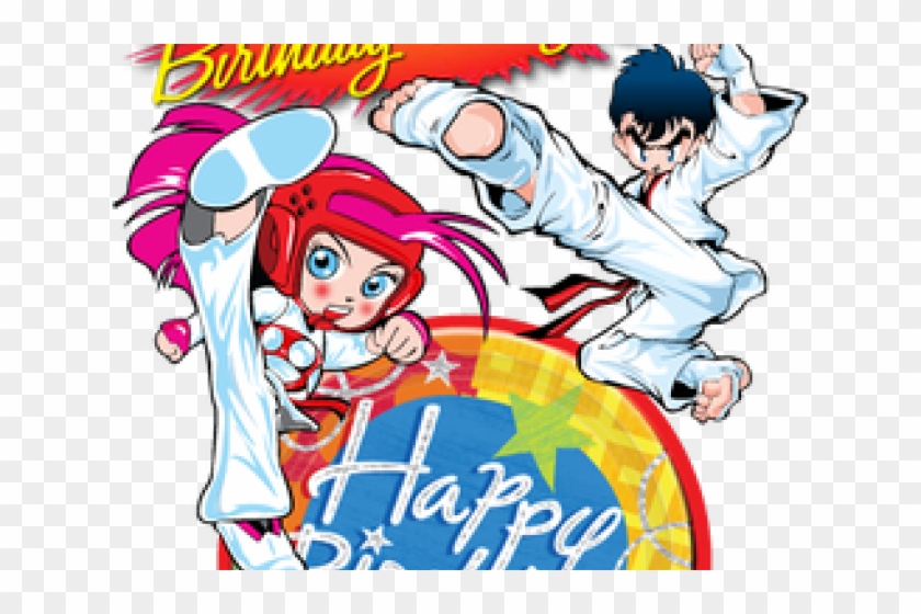 Karate Clipart Mixed Martial Arts Clipart Karate Kid - 32" Birthday Blitz Jumbo Balloon - Mylar Balloons Foil #1396756
