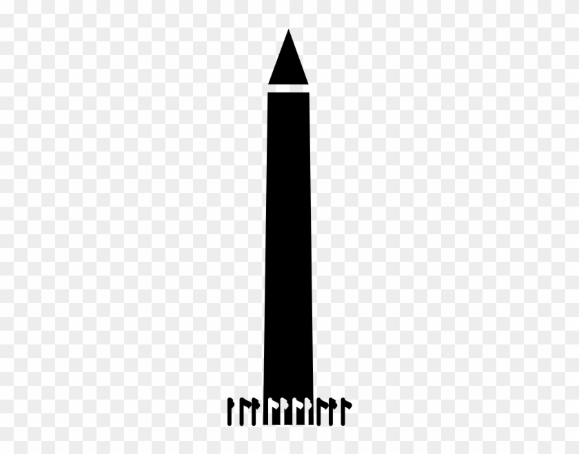 Washington Monument - Washington Monument Clipart Black And White #1396824