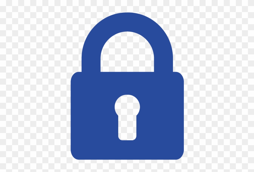 Icon Of Solid Blue Padlock - Paiement Sécurisé Icone Png #1396861