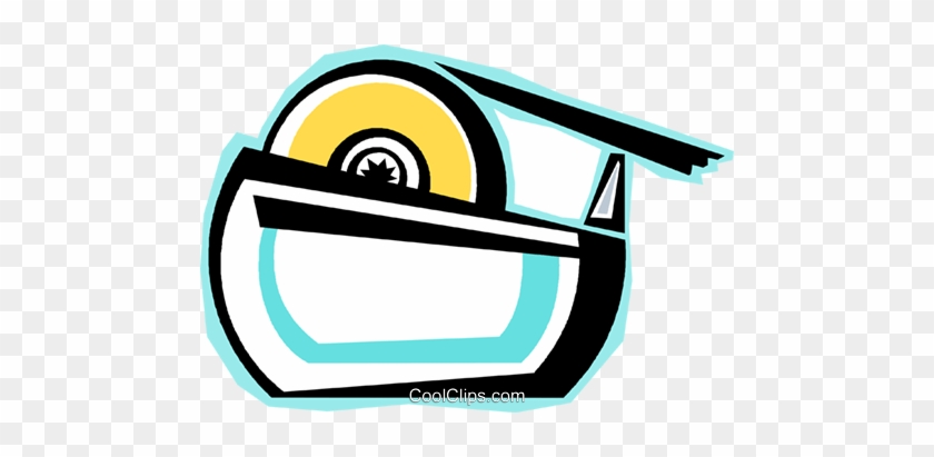 Tape Und Tape Dispenser Vektor Clipart Bild - Emblem #1396862