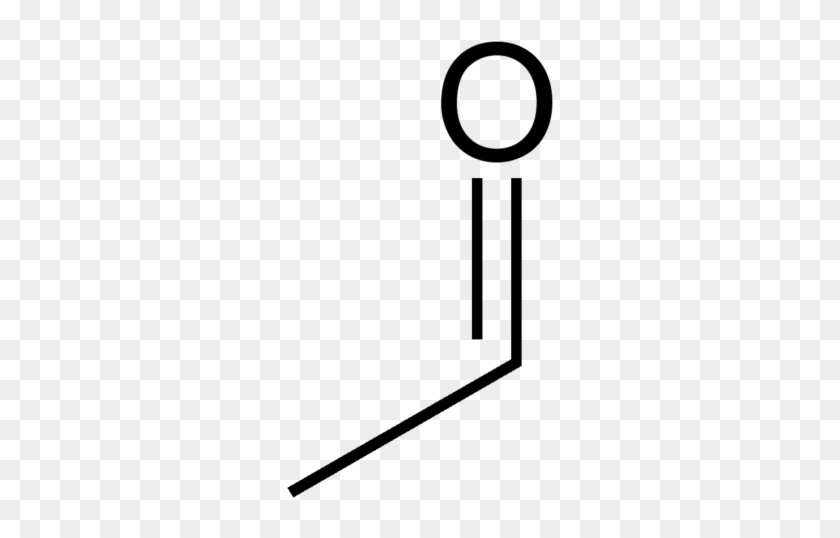 Acetaldehyde Tall 2d Skeletal - Circle #1397125