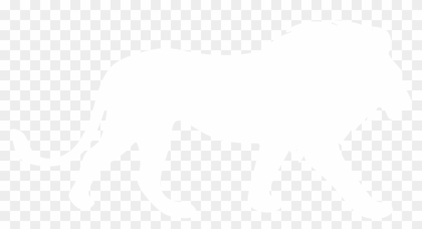 Mountain Lion Clipart California - White Lion Silhouette #1397130