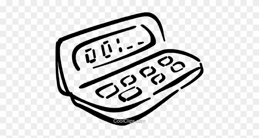 Calculator Royalty Free Vector Clip Art Illustration - Calculator Royalty Free Vector Clip Art Illustration #1397297