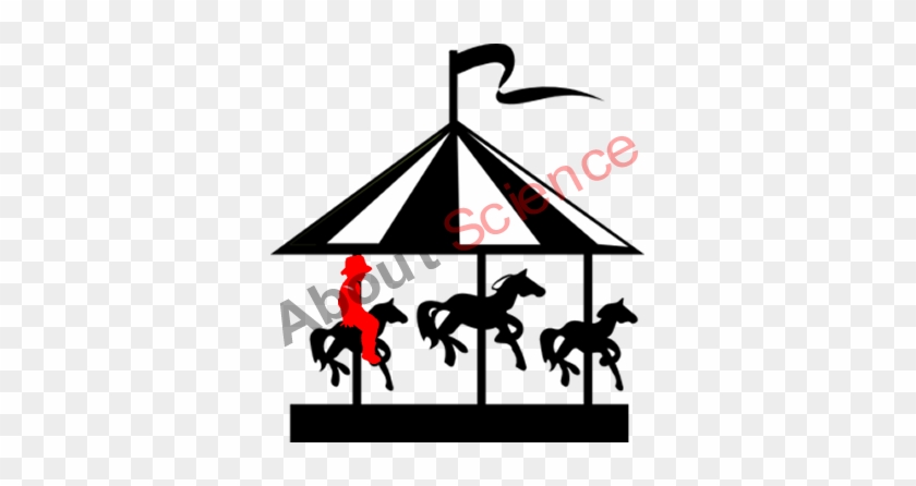 Centripetal Acceleration Example - Carousel Horse Silhouette Png #1397345