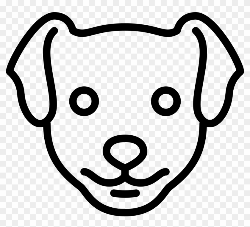 Puppy Svg Line Art - Line Drawing Dog Head #1397541