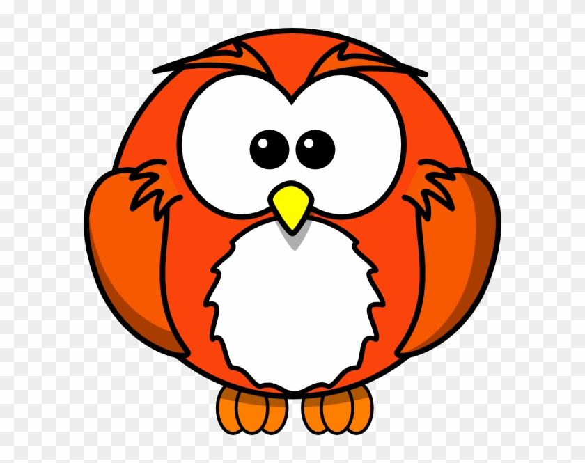 Orange Owlette Clip Art At Clker Com Vector Clip Art - Cartoon Animals To Colour #1397542