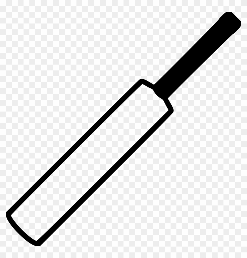 Cricket Bat Sport Gear Batsman Equipment Svg Png Icon - Cricket Bat Coloring Pages #1397550