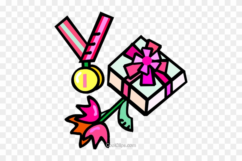 First Place Medal With Flowers And Gifts Royalty Free - Lottery #1397574