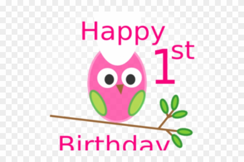 First Birthday Clipart - Happy 1st Birthday Wishes Girl #1397585