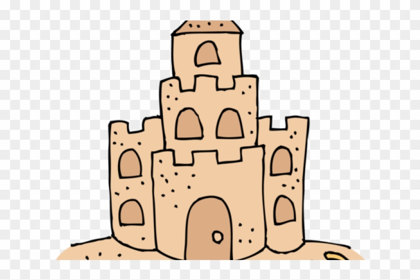 Sand Clipart Summer - Drawing Of A Sandcastle #1397635
