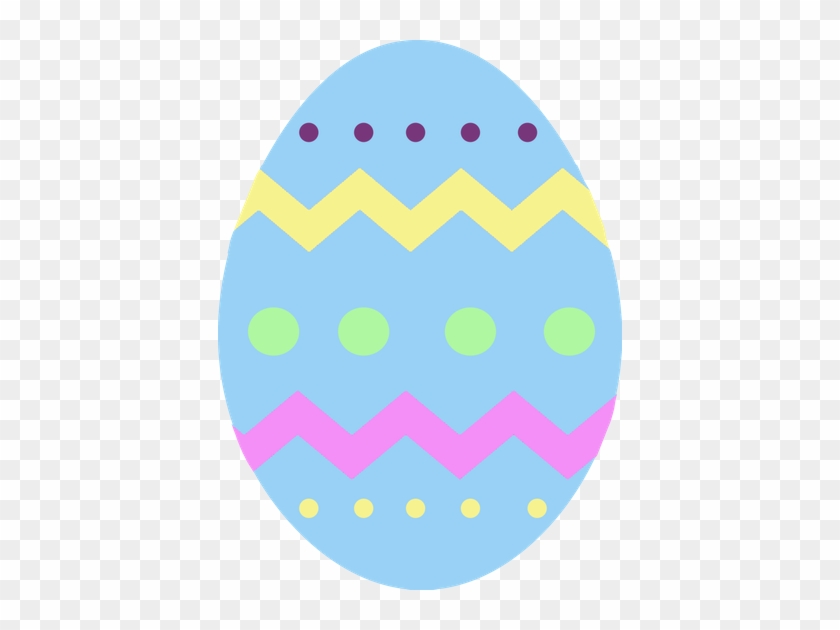 Easter, Egg, Blue, Chevron - ไข่ อีส เตอร์ Png #1397668