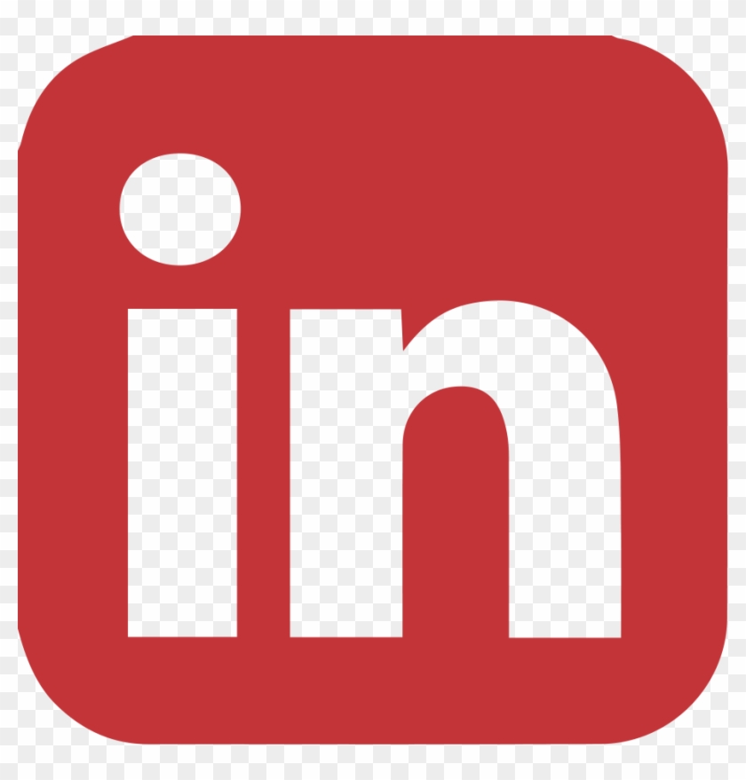 Email Us Find Us On Linkedin - Linkedin Icon Png Red Color #1397675