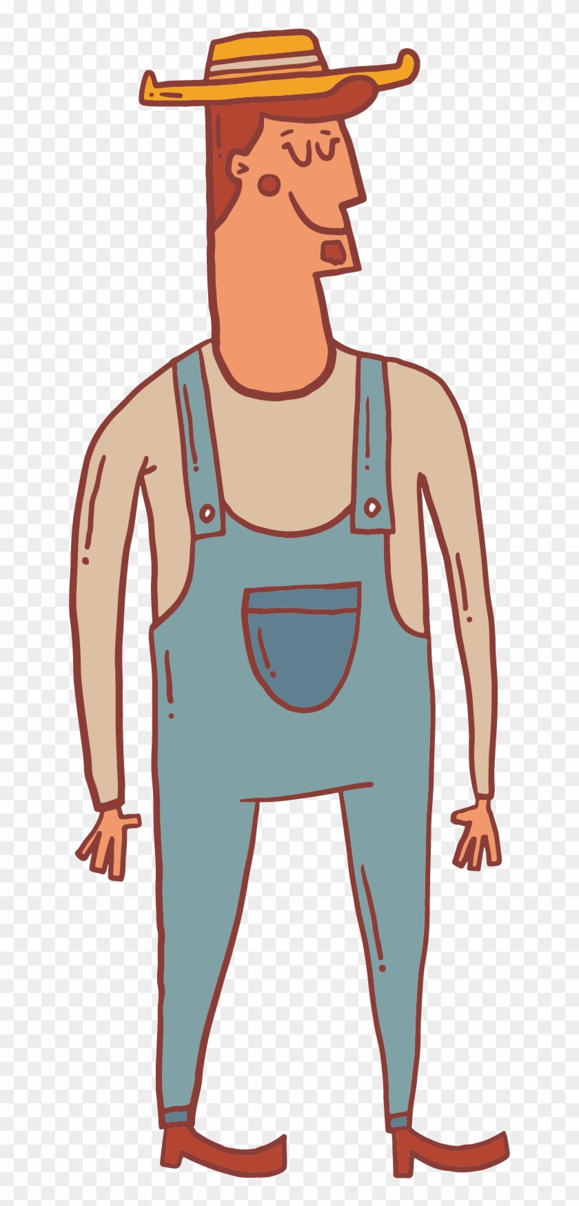 Drawing Farmer Picture Library Stock - Farmer Drawing Png #1397966