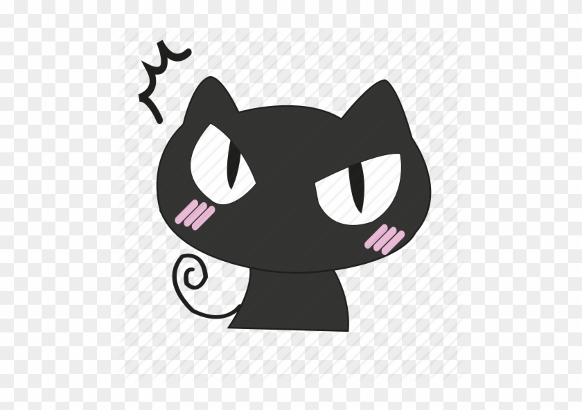 Angry Cat Emoticon Face Shame Icon Cat Emoticon Cute Cat Icon Png Free Transparent Png Clipart Images Download - girly cat face roblox