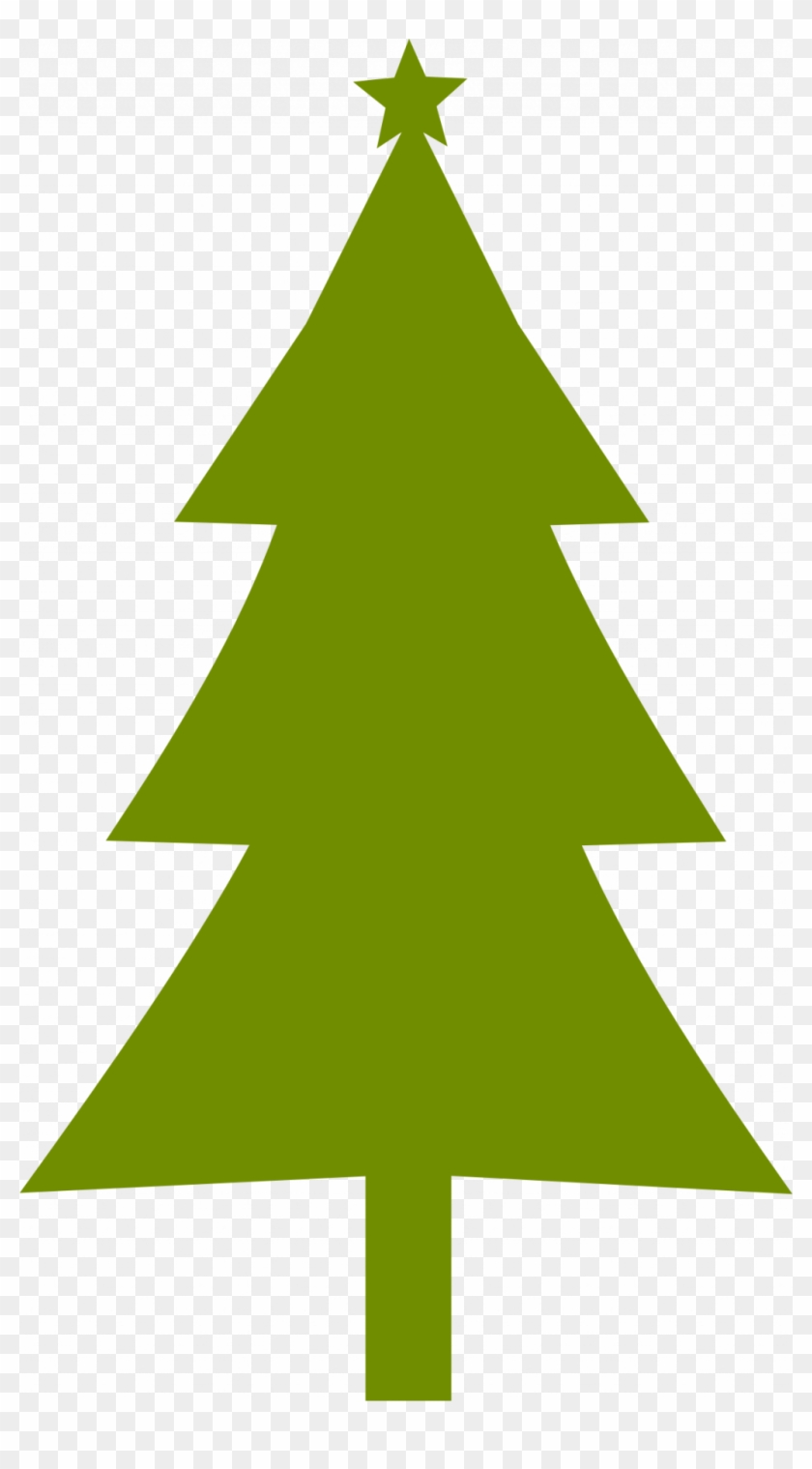 Large Size Of Christmas Tree - Clipart Christmas Tree Silhouette #1398133