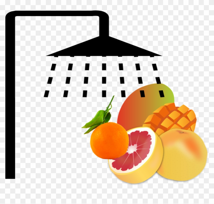 Its Baby Shower Clip Art - Custom Grapefruit Shower Curtain #1398228