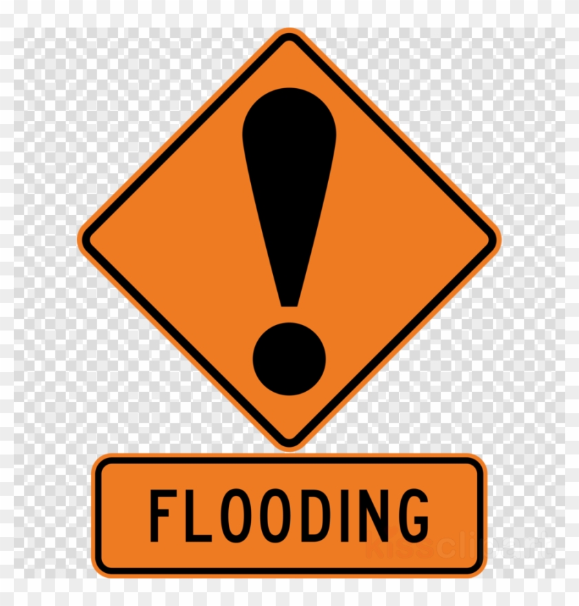 Flooding Sign Nz Clipart Flood Clip Art - Trucks Crossing Sign Nz #1398402