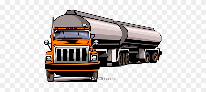 Tanker Truck Royalty Free Vector Clip Art Illustration - Carreta Vetor Png #1398501