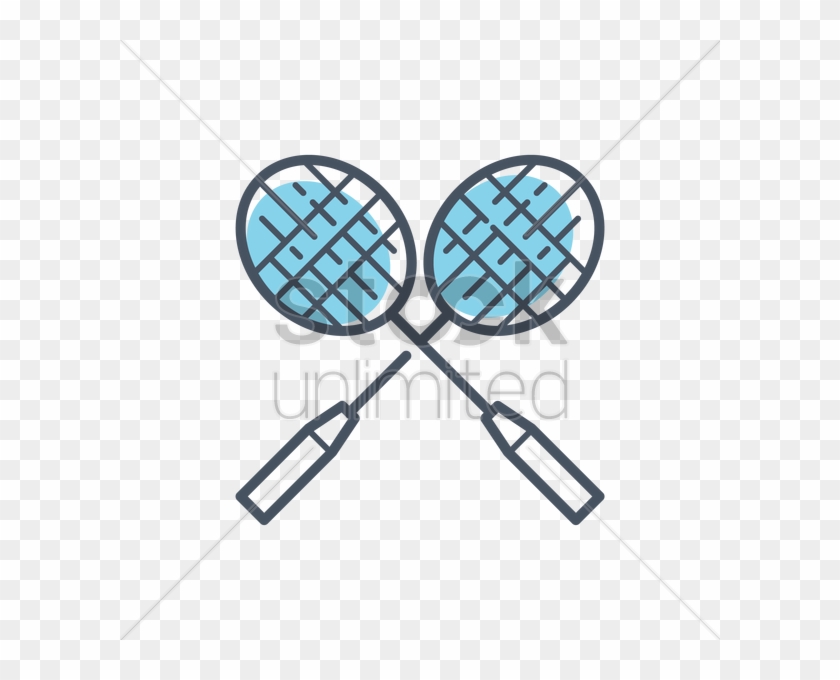 Badminton Racket Clipart Racket Badminton Clip Art - Badminton Racket Icon #1398736