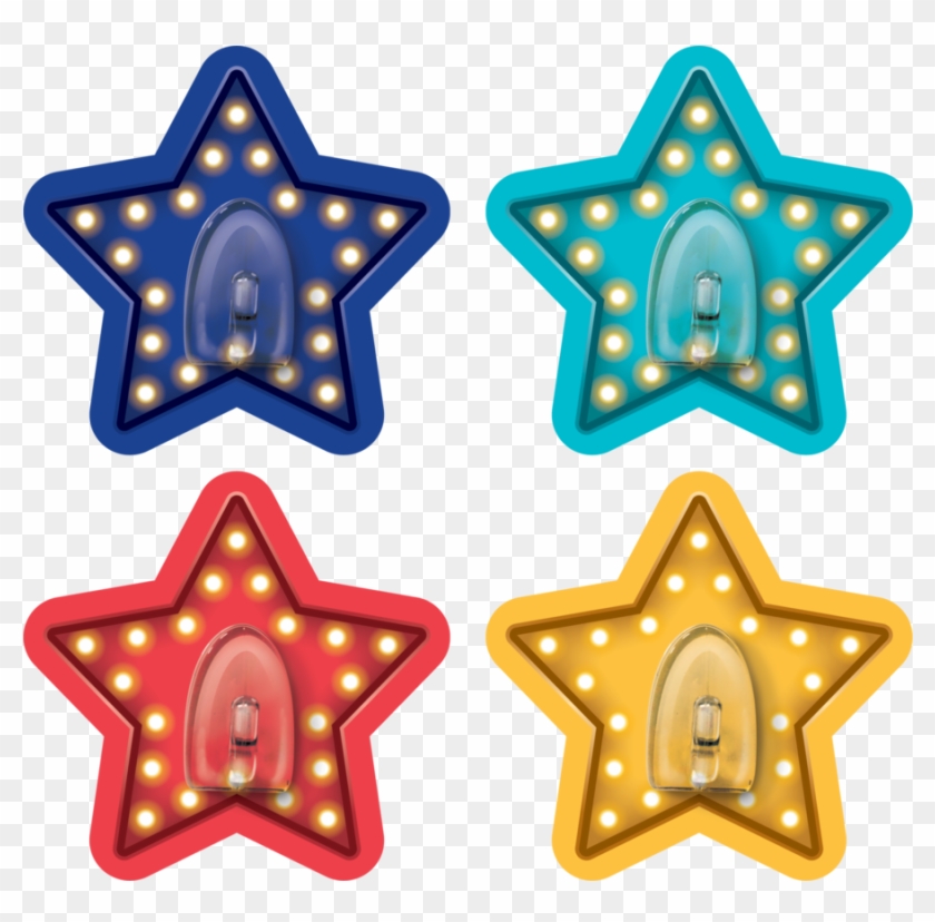 Tcr77355 Clingy Thingies Marquee Stars Hooks Image - Classroom #1398774