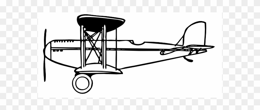 Free Vector Plane Outline Clip Art - Wright Brothers Plane Outline #1398802