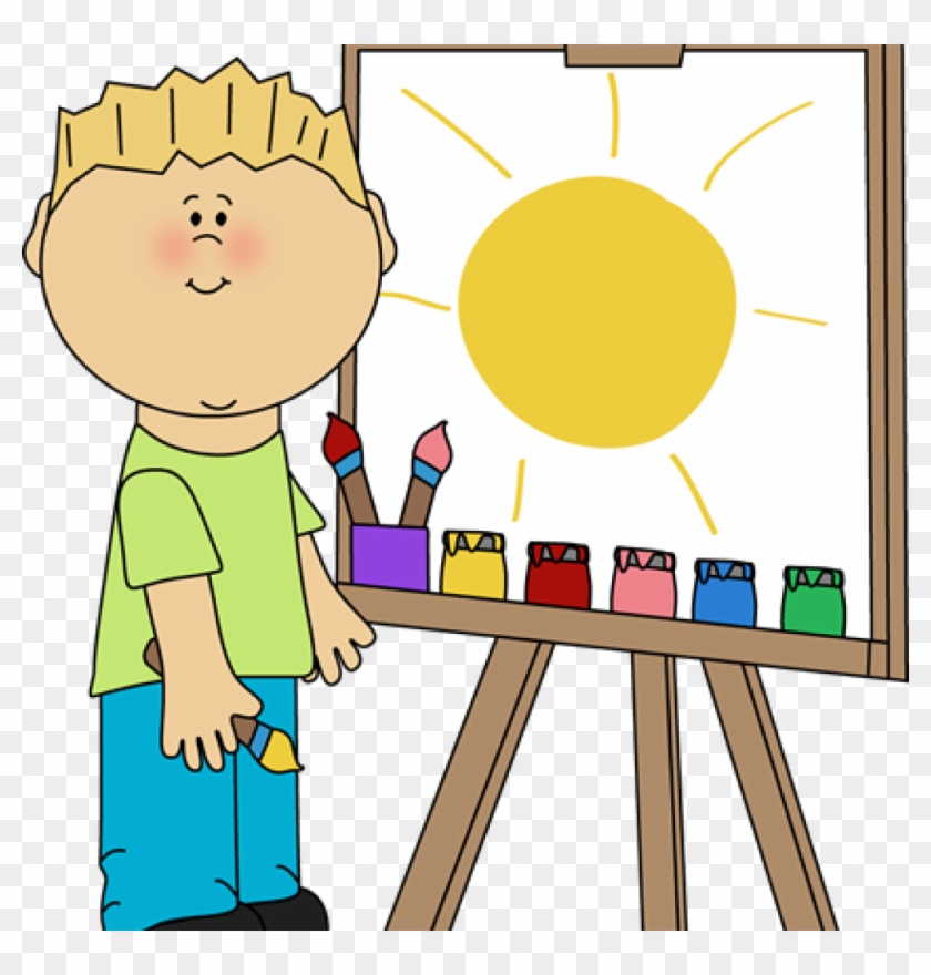 Clip Art Class Art Class Clip Art Art Class Images - Preschool Art Center Clipart #1398809