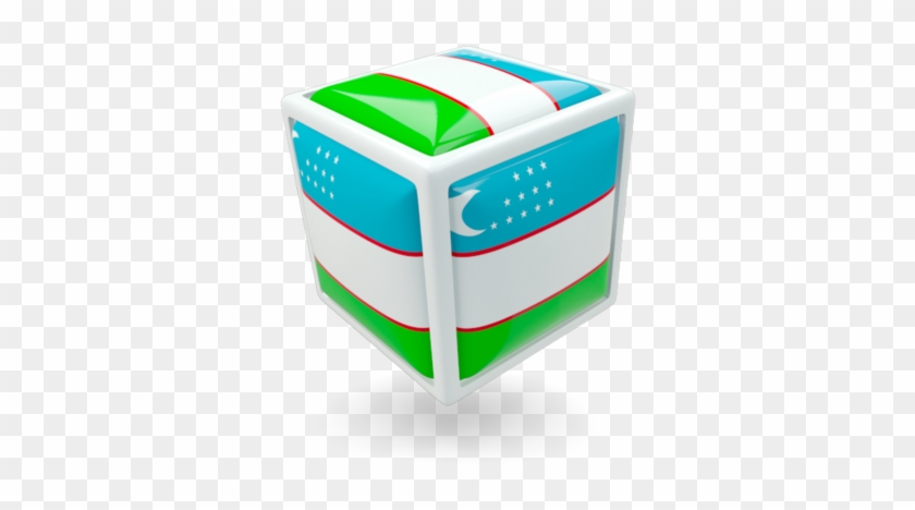 Uzbekistan Map Uzbekistan Cube Icon Flag - Uzbekistan Map Uzbekistan Cube Icon Flag #1398849