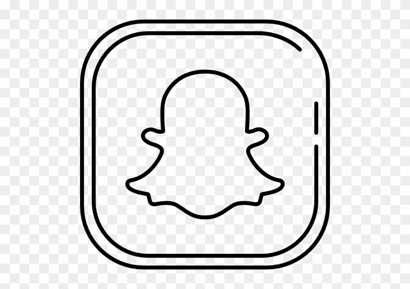 Snapchat Free Vector Icon Designed By Roundicons - Snapchat Ghost White Background #1398886