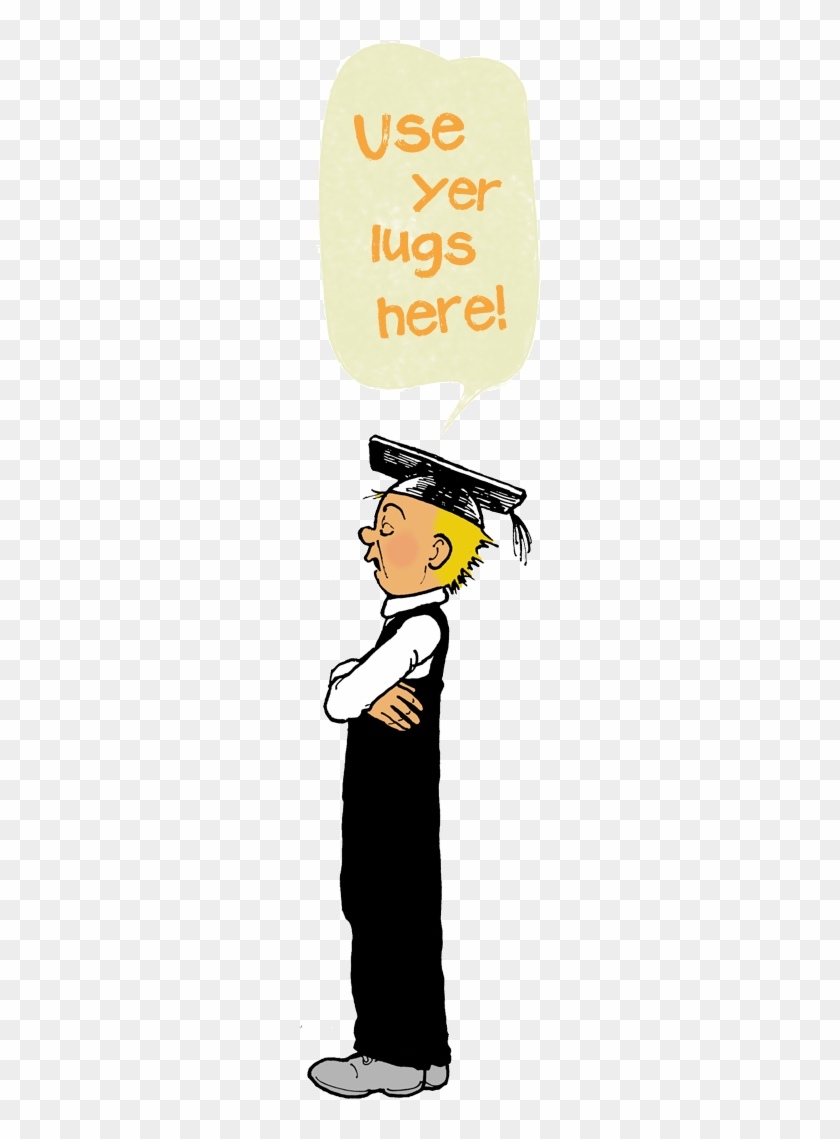 Wullie Says 'use Your Lugs Here' - Oor Wullie Transparent Png #1398934