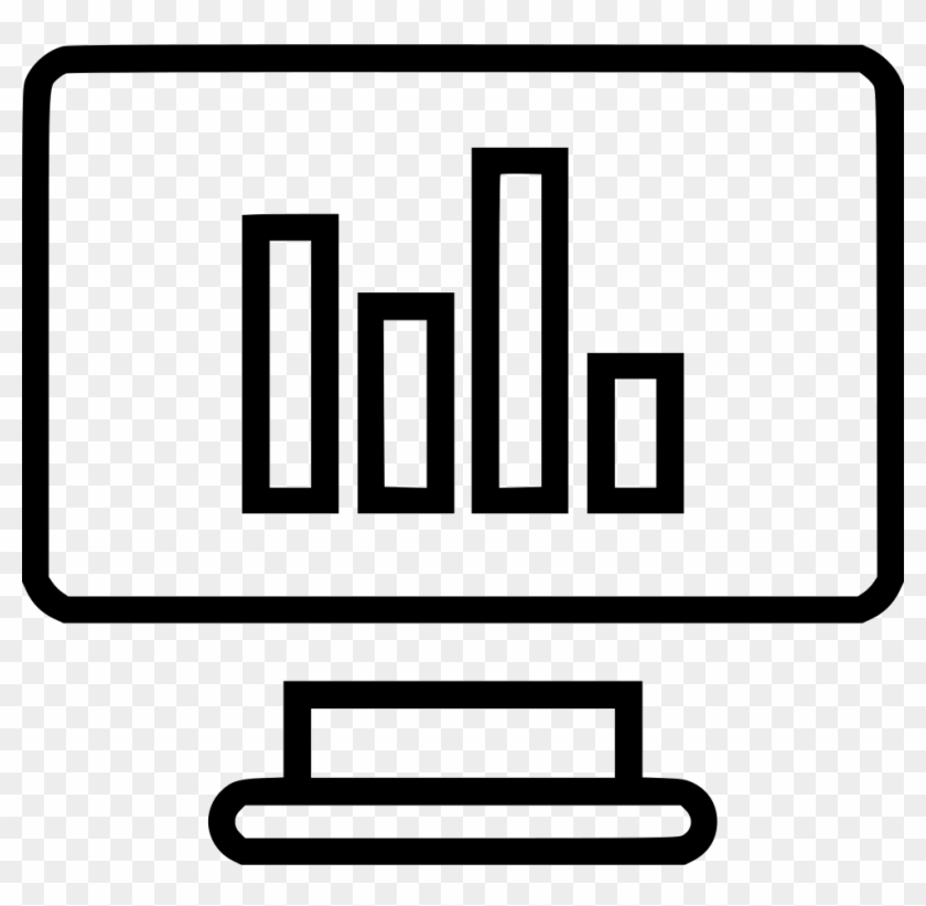 Bars Graph Monitor Online Svg Png Icon - Travel Website Icon Png #1399108